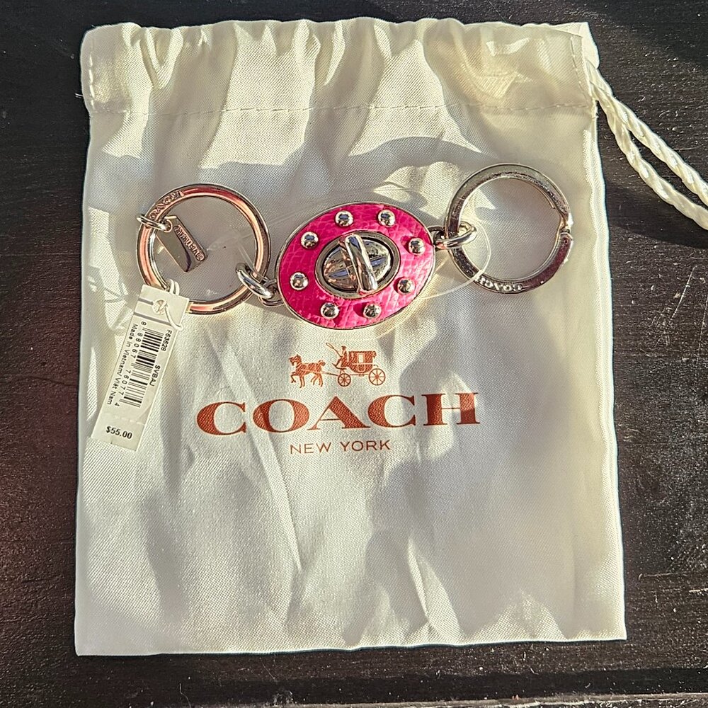 Coach #F63628 Valet Keyring